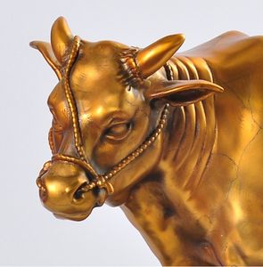Touro Ornamentos De Boi De Cobre Sala De Estar Escritório Desktop Decoração Artesanato Presentes - Product Image 3