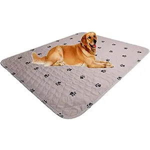 Cat antiderrapante almofada Dog pata impressões flor lavável reutilizável cão formação almofada Pet mat