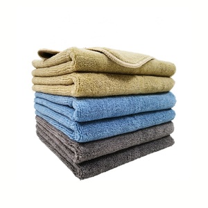 16x16 po Buck Pack 12 10 en 40X40cm 200gsm 300gsm chiffons en microfibre pour voiture bleu jaune vert chiffon de nettoyage serviette en microfibre - Product Image 2