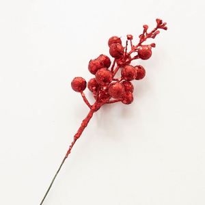 Guirnalda de Frutas Artificiales con Purpurina, Accesorios para Manualidades, Adornos Navideños Hechos de Espuma - Product Image 3