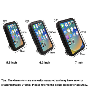 Support de téléphone pour vélo 7'' et étui de téléphone étanche pour moto sur rétroviseur - Product Image 6