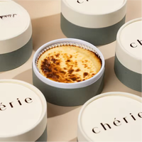 Emballage écologique en tube de carton rond pour dessert au chocolat, tube en papier kraft pour gâteau au fromage, emballage en tube de carton pour biscuits