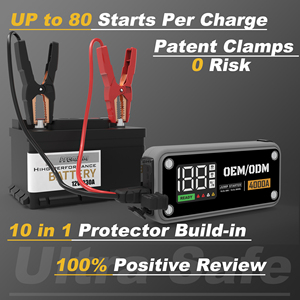 <span class=keywords><strong>Arrancador</strong></span> de Coches Portátil de Alta Gama Senfly de 24000 Amperios con Luz LED y Batería de Litio-Polímero, Potente <span class=keywords><strong>Arrancador</strong></span> de Baterías para Camiones - Product Image 2