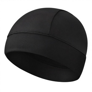 Bonnet de cyclisme d'hiver coupe-vent en polaire camouflage, en polyester, pour le ski et les sports de plein air, à porter sous le casque - Product Image 3