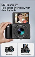 Appareil photo CCD haute définition 64MP avec écran rotatif pour selfies sur le campus, capteur CMOS et compatibilité carte SD