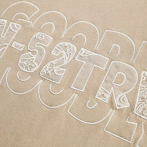 Camiseta con logotipo bordado para hombre, camisetas de manga larga de doble capa, ropa de calle con cuello redondo para hombre - Product Image 4