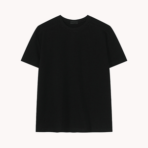 เสื้อยืดคอกลมแขนสั้นสีพื้นเรียบง่าย ดีไซน์สายคล้องไหล่คู่ ทรงสามมิติ ผ้าฝ้ายแท้ เสื้อยืดกีฬา - Product Image 3