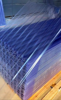Tôles de toiture ondulées en fibre de verre GRP isolées résistantes aux UV, panneaux de toiture transparents en FRP
