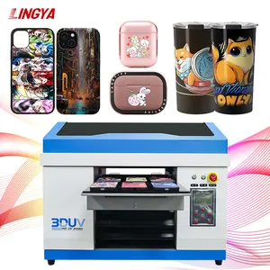 New 3050 A3 3060 4060 5060 6090UV Flatbed Printer Acrylic Wood Pen AB Film UV Printer Tx800 Print Head A3UV Inkjet Printer