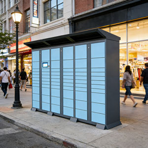 Casillero Inteligente para Paquetes Xinju OEM con Software y Multi-idioma |   Gabinete de Entrega de Paquetes Grandes con Iluminación para Uso en Exteriores - Product Image 2