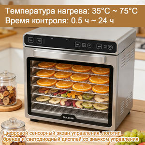 Déshydrateur alimentaire électrique domestique à 6 niveaux avec contrôle de la température, en acier inoxydable, sans BPA, pour fruits et légumes - Product Image 3