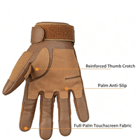 Gants tactiques de défense robustes et polyvalents pour le cyclisme et le camping en extérieur, vente en gros d'usine, haute qualité