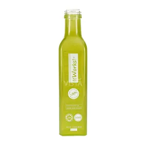 Пустая цветная Квадратная бутылка Marasca для оливкового масла хорошего качества, стеклянная бутылка кокосового масла 250 мл с винтовой крышкой