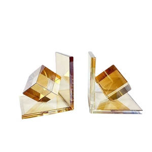 Lujo Cristal Precio al por mayor Oficina en casa <span class=keywords><strong>Estilo</strong></span> contemporáneo Sujetalibros de lujo Decoración de mesa - Product Image 6