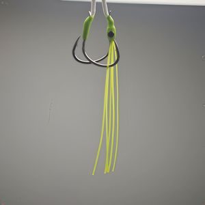 Móc câu cá bass tinh tế thủ công với kẹp kim loại cho mồi được thiết kế đặc biệt cho câu cá trên biển - Product Image 1