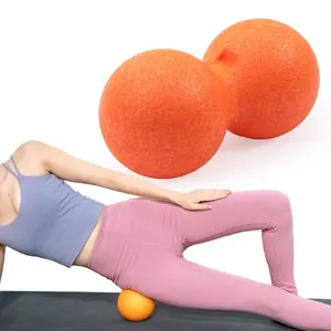 Benutzer definierte Yoga Schulter Hals körperliche Massage Therapie Ball Erdnuss Roller Silikon Fitness Fuß Doppel massage Ball