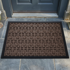 Recycled Polyester Rubber Backed Loop Pile Door <b>Mat</b> Non <b>Slip</b> Water Resistant Washable Anti-Bacteria Mud Scraper Easy Clean - Product Image 2