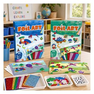 Safari Wildlife Foil <b>Transfer</b> Kit Colorful EVA <b>Stickers</b> Jungle Scene Preschool Learning Craft Gift for Toddlers - Product Image 6