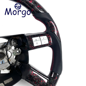 Volante Deportivo Personalizado de Fibra de Carbono Forjado Rojo para Chrysler 300 300c 300srt SRT8 Dodge Charger Challenger 2005-2008 - Product Image 4