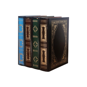 Juego de dos cajas de almacenamiento de libros <span class=keywords><strong>Deco</strong></span> de lujo, librería hueca de tamaño Vintage con vitrina decorativa para ocasiones de Bautismo - Product Image 1
