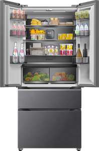 Réfrigérateur à <span class=keywords><strong>portes</strong></span> françaises <span class=keywords><strong>multi</strong></span>-<span class=keywords><strong>portes</strong></span> refroidi par air sans gel Réfrigérateur domestique ultra-mince - Product Image 5