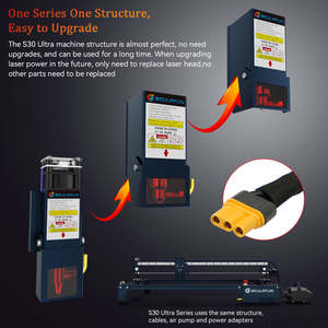 <span class=keywords><strong>SCULPFUN</strong></span> S30 Ultra 33W 600*600mm asistencia de aire automática parada de emergencia cerradura Mdf Metal acrílico madera Logo máquina de grabado láser - Product Image 2