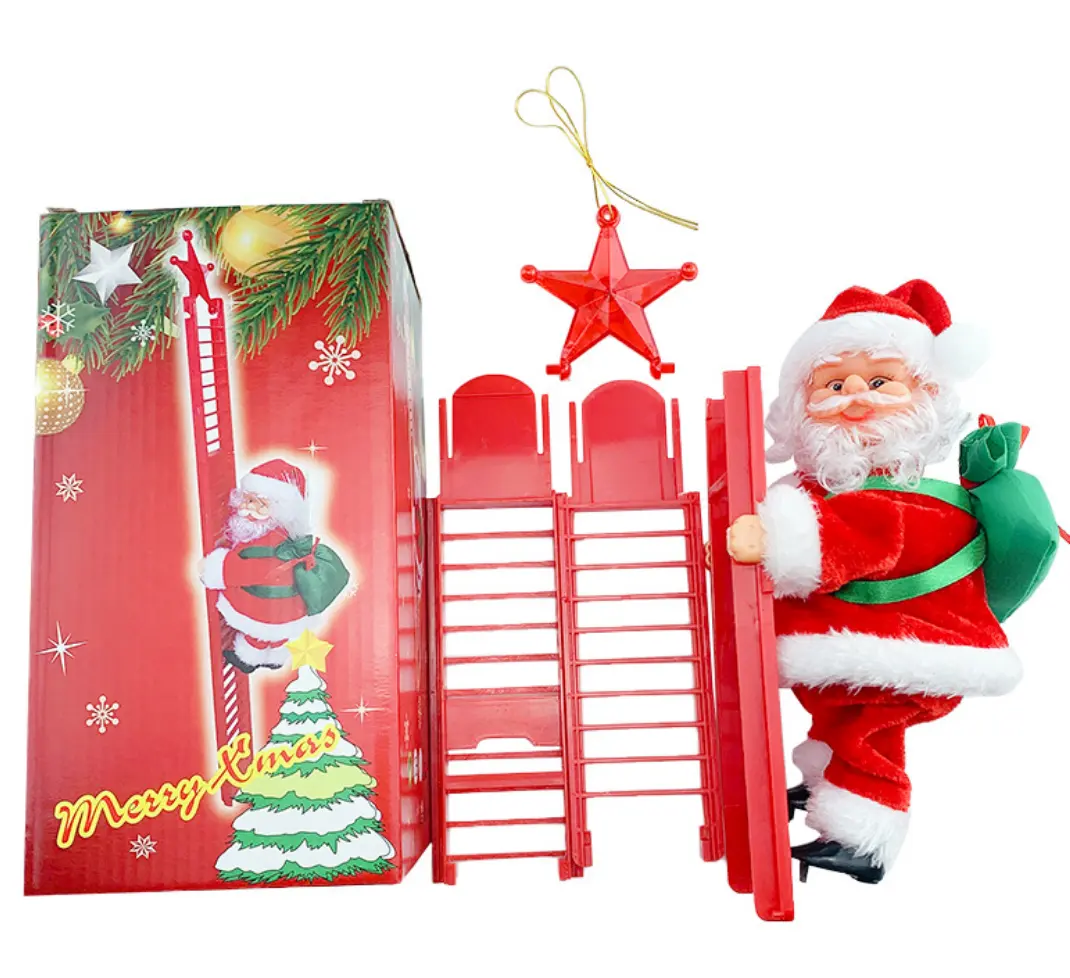 other christmas decorations buy chimbing santa lift gift, christmas gifts 2020 ideas deco Santa climbing packing