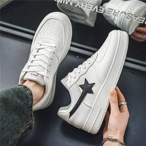 Zapatillas Deportivas Casuales Blancas de Caña Baja para Hombre, Zapatillas de Skateboarding con Cordones para Otoño, Zapatillas Oficiales Air - Product Image 4