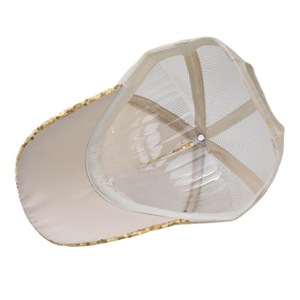 Venta al por mayor de moda estructurada 5 paneles <span class=keywords><strong>rosa</strong></span> azul oro malla trasera hombres Snap bulk lentejuelas brillo sombrero de camionero para las mujeres - Product Image 3