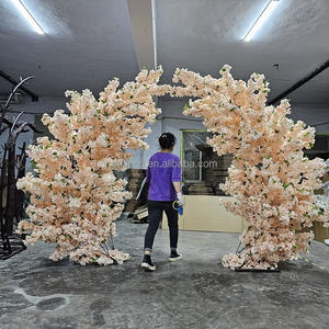 A57 grande esterno 10ft fiore di ciliegio artificiale albero decorazione fiore arco rosa fiore di ciliegio arco per la decorazione di matrimoni - Product Image 3