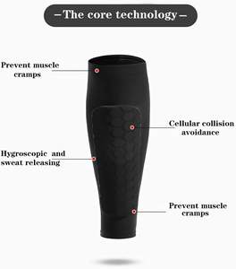 Protège-tibias souples en gros, chaussettes de football, protection des jambes, coussinets de sécurité pour les pieds - Product Image 6