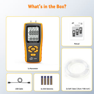 Manomètre numérique professionnel à double port, testeur de <span class=keywords><strong>pression</strong></span> de gaz pour CVC - Product Image 6