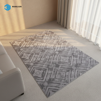 Tapis Jacquard Écologique à Motifs 3D Sculptés, Tapis de Sol Jacquard, Tapis Sculptés pour Salon