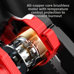 <span class=keywords><strong>Scie</strong></span> électrique sans balais, portable, à batterie lithium, <span class=keywords><strong>mini</strong></span>-tronçonneuse électrique rechargeable pour jardin, <span class=keywords><strong>scie</strong></span> électrique moyenne pour l'extérieur et le débardage - Product Image 3