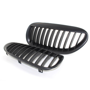 Rejilla delantera para parachoques BMW E63, negro mate, plástico ABS, para la serie 6 de 2004-2010 - Product Image 4