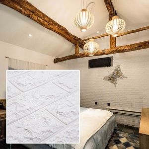 Panel de <span class=keywords><strong>pared</strong></span> blanco pegatinas de espuma para <span class=keywords><strong>pared</strong></span> paneles de <span class=keywords><strong>pared</strong></span> de espuma 3D para decoración del hogar - Product Image 3