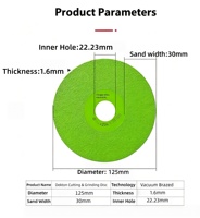 Roue de lame de scie à plaque de roche ultra-mince personnalisable lame de scie diamantée industrielle avec support OEM disque de coupe brasé sous vide