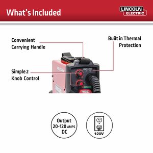 Lincoln Electric 90i MIG Welder 120V Portable <b>Welding</b> Machine With Shoulder Strap For Residential Use - Product Image 4