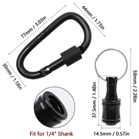 Meilleure vente : Ensemble de 6 embouts de tournevis à tige hexagonale de 1/4 po avec support, rallonge, adaptateur de vis porte-clés et pièce de rechange pour perceuse portative