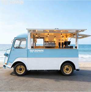 Camión de Comida Eléctrico de Estilo Retro de Lujo, Totalmente Equipado con Cocina, Carrito Móvil para Cafetería y Postres, Ideal para Eventos al Aire Libre y Parques - Product Image 1