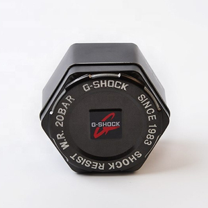 Approvisionnement d'usine Noir Hexagone Fossiles <span class=keywords><strong>Montre</strong></span> Boîte En Fer Blanc Avec Couvercle - Product Image 2