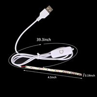Tira de LED Mini USB de 5V al por Mayor para Pizarra de Dibujo Infantil, Cinta de Luz Flexible de 4mm para Tablero de Mensajes Acrílico DIY