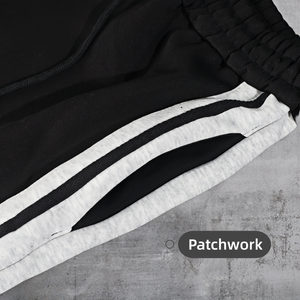 Pantalons de survêtement personnalisés à patchwork très vendus, pantalons de sport pour hommes, pantalons de survêtement de haute qualité à jambe droite avec bande latérale pour hommes - Product Image 3