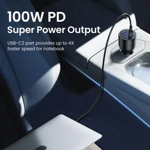 [สินค้าใหม่] UGREEN ที่ชาร์จในรถยนต์ 130W รองรับ Quick Charge 4.0 3.0 PD ชาร์จเร็ว USB Type C สำหรับ iPhone 15 14 13 Pro แล็ปท็อป แท็บเล็ต - Product Image 2