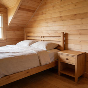 18.18 ㎡   Cabane préfabriquée en bois de pin avec cuisine et salle de bain, mini-<span class=keywords><strong>maison</strong></span> de vacances pour jardin ou cour arrière - Product Image 4