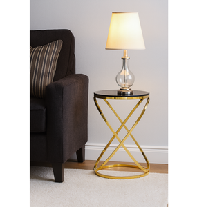 Table d'appoint élégante à pieds en métal de design nordique moderne avec design décoratif et écologique pour meubles de salon - Product Image 1