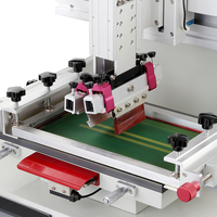 Semi-automática Servo Motor soldadura Smt pasta de impresora de pantalla para Pcb plana de PVC hoja de plástico de la máquina de impresión