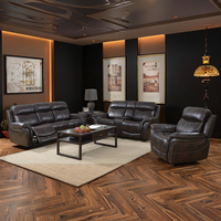 Nouveau design, canapé inclinable ergonomique extensible en cuir aérien, ensemble de canapés modernes pour salon, hôtel, home cinéma