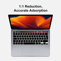 Cubierta de Teclado de Silicona Ucraniana de Alta Calidad con Diseño Europeo para MacBook Pro 13" 2020-2022 M2 M1 A2338 A2289 A2251, Pro 16" 2019 A2141