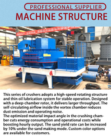 Concasseur à percussion certifié CE/ISO VSI8518, 150 kW, machine à fabriquer du sable de silice pour roches dures